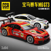 A1:24 BMW M6 GT3รถแข่งจำลองสูง D Iecast โลหะอัลลอยรุ่นรถแสงเสียงดึงกลับคอลเลกชันเด็กของเล่นของขวัญ X40M