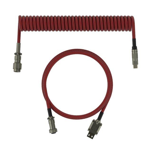 1.5m Type C Usb Cable Mechanical Keyboard Coiled Cable Wire Mechanical