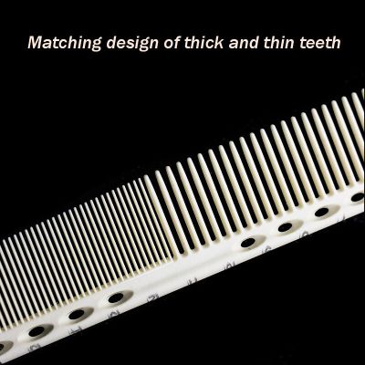 ‘；【。- 1PC Double-Sided Laser Scale Hair Comb Anti-Static Hair Brushes Salon Hairdressing Comb With Handle Hair Cutting Styling Tools