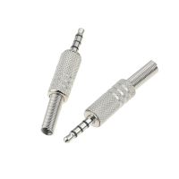 HVJ-1pc Replacement 3.5mm 4 Pole Male Repair Headphones Audio Jack Plug Connector Soldering For Most Earphone Jack