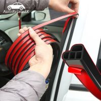 Auto Door Rubber Seal Strip L-Type Double Layer Sealing Adhesive Stickers Noise Insulation Weatherstrip Car Interior Accessories