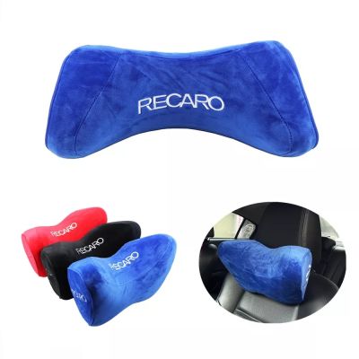 （จัดส่งที่รวดเร็ว）แฟชั่นเจ้าสาว RECARO แข่งที่นั่งติดตั้งรถหน่วยความจำผ้าฝ้ายพนักพิงศีรษะสบายหมอนรองคอ1ชิ้น