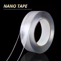 1pc New Nano Tape 1m 3m 5m Tracsless Double Sided Transparent Reusable Waterproof Resistant Heat Adhesive Cleanable Car Special Adhesives  Tape