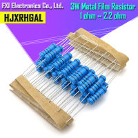 Onto 2023mar10pcs 3W Metal film resistor 11R ~1M 1R 4.7R 10R 22R 33R 47R 1K 4.7K 10K 100K 1 4.7 10 22 33 47 4K7 ohm igMopnrq