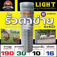 รั้วตาข่ายแรงดึง รั้วตาข่าย บังทอง 190G (สูง 190cm. ยาว 30m.) รุ่น Light ครบ ถูก ดี ประหยัดค่าใช้จ่าย