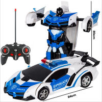 RC Car Transformation Robots Sports Vehicle Model Robots Toys Cool Deformation Car Kids Toys Christmas Gifts For Boys