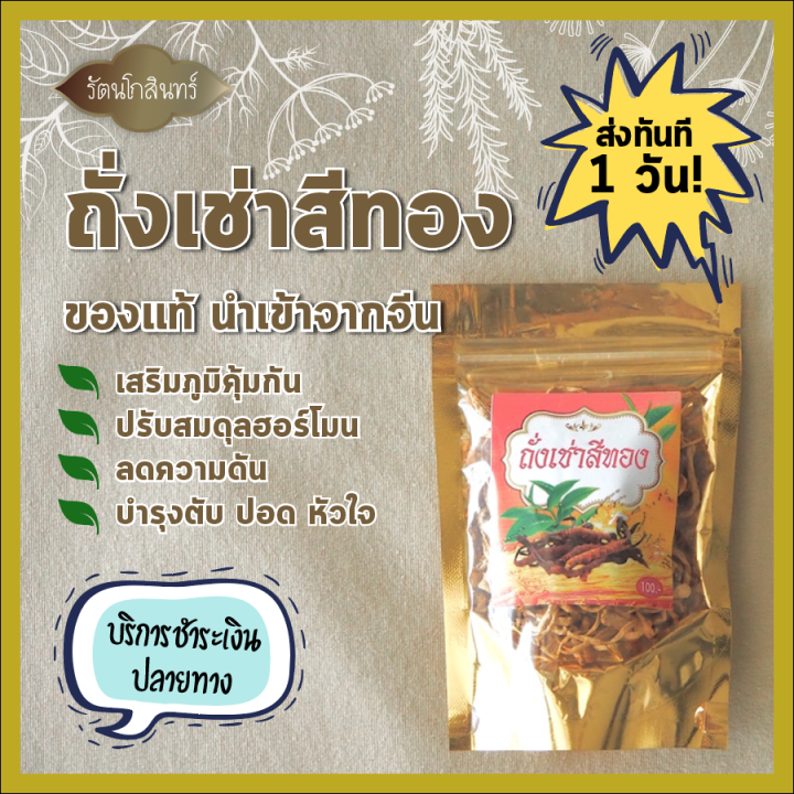 แพ็คส่งทันทีใน-1-วัน-ถั่งเช่าสีทอง-chinese-ginseng-ถั่งเช่าแท้ๆ-นำเข้าจากประเทศจีน-100-น้ำหนัก-20-กรัม-ทานทุกวันได้-1-เดือน