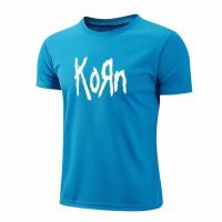 Korn Rock Band Letter T-shirt เสื้อยืด Ice Silk แขนสั้นสำหรับผู้ชาย ฤดูร้อนบางตาข่ายระบายอากาศเสื้อผ้าหลวมแขนสั้น XS-5XL