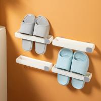 Bathroom slipper rack Toilet shoe rack Towel rack Wall hanging storage Wall free slipper rack Bathroom Counter Storage