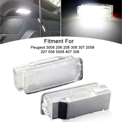 1pc For Peugeot 1007 206 207 306 307 308 3008 406 407 5008 607 806 807 LED Footwell Trunk Luggage Interior Lights Door Lamp Bulbs  LEDs HIDs