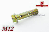 น็อตน้ำมัน Oil Bolt ขนาด M12x1.5x45 แบบ 2 รู