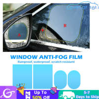 【Lovecar101】4pcs durable waterproof film car side window protective film anti-fog supplies car window and rearview mirror set + scraper