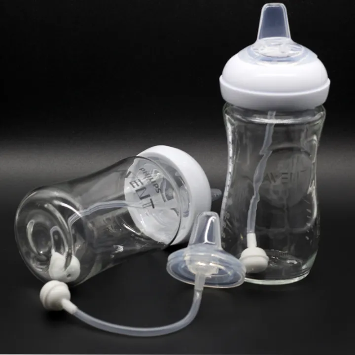 Sippy Cup Teat drink cup straw for Avent wide neck natural baby bottle (no include the bottle)