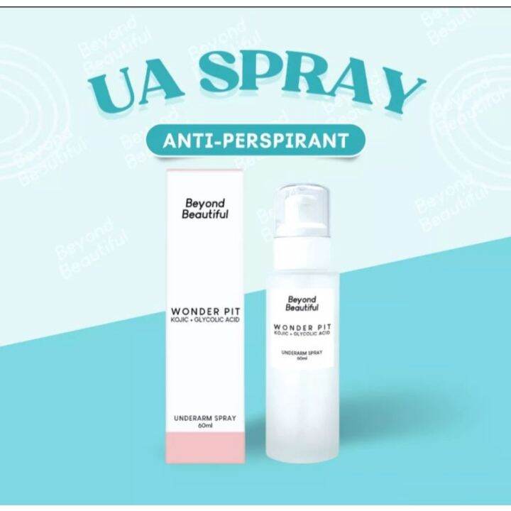 Beyond Beautiful 60ml Underarm Whitening Spray Anti Perspirant Onhand