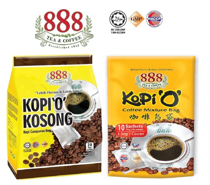 888 Kopi O Kosong 10g x 20 sachets Lazada