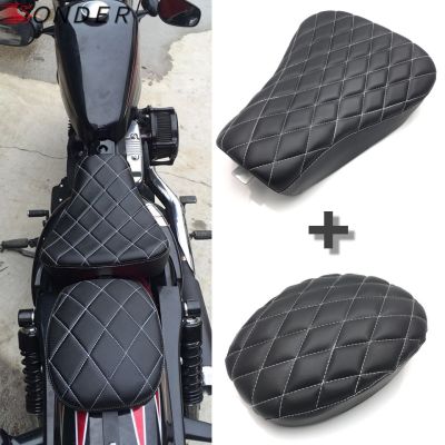 ที่ได้✒ไดรฟ์เวอร์หนังหมอน Bantal Kursi เบาะผู้โดยสารเดี่ยวสำหรับ Harley Sportster XL1200สี่สิบแปด XL883 XL 883 72 48 2004-2019