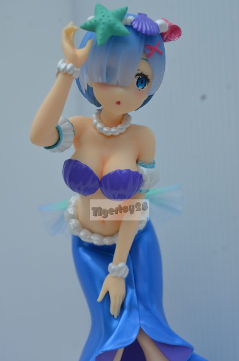 ฟิกเกอร์แท้-ไม่มีกล่อง-สภาพสวย-ตัวโชว์ไม่มีกล่อง-re-zero-kara-hajimeru-isekai-sss-figure-rem-litttle-mermaid-princess-รูปถ่ายจริงจากทางร้าน-สูง-18-เซนต์-ไม่มีตำหนิ