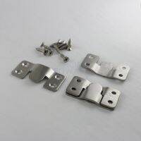 ✙✳ stainless steel interlock joint metal connector bracket 2 invisible wall mount hang 55x30mm 2 pairs