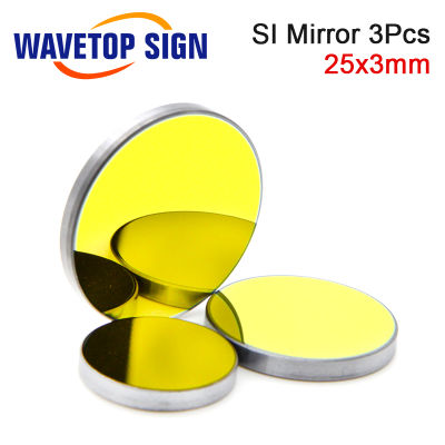 WaveTopSign Focus Lens Dia.1218mm Focal Length 50.8mm 1Pcs + MO Mirror 20x3mm 3Pcs for 3020 K40 Co2 Laser Engraving Machine