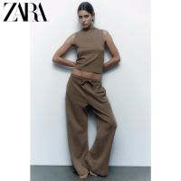 Zarağnew Winter Womenswear Asymmetric Half The High-Neck Sleeveless T-Shirt 2335458 706