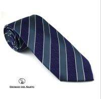 Giorgio Del Sarto Necktie Grey/Purple Fabric Texture เนคไทสีม่วงมีเท็กเจอร์