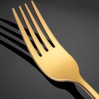 Creative Gold Dinnerware Sets Western Stainless Steel Serving Dishes Sets Spoons Knife Forks Vaisselle Cutlery Set Tableware