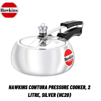 Hawkins Contura Pressure Cooker, 2 Litre, Silver (HC20)