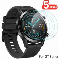 5-1Pcs for Huawei Watch GT 2 GT3 46mm Tempered Glass Screen Protectors 9H Explosion Proof Anti Scratch HD Glass Film on GT 2 Cables