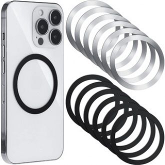 แม่เหล็กแผ่นโลหะสติ๊กเกอร์แหวนสำหรับชาร์จไร้สายแม่เหล็กรถที่วางศัพท์มือถือแผ่นเหล็กสำหรับ Smarphone ศัพท์มือถือเมายืน H Older