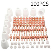 100Pcs Plasma Cutter Tip Electrodes &amp; Nozzles Kit Consumable Accessories for PT31 CUT 30 40 50 Plasma Cutter Welding Tools