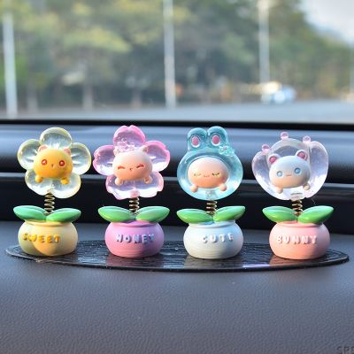 Furnishing articles creative head decoration inside the car supplies cartoon flowers car place adorn instrument panel interior car supplies