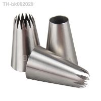 ♘► 3 Pcs/Set Icing Piping Pastry Nozzle Tips Coupler Cream Cake Decorating Stainless Steel Nozzles DIY Cupcake Baking Tools