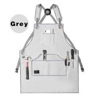 Super Thickened Canvas  Apron Multi-functional Pocket Hairdresser Woodworking Overalls Repair Machinist Tools Waterproof Apron Aprons