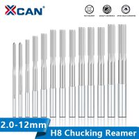 XCAN HSS M35 Machine Reamer H8 Straight Shank Chucking Reamer 2/2.5/3/4/5/6/6.5/7/8/9/10/11/12mm Milling Reamers