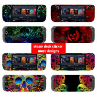 Skull Design สำหรับ Steam Deck Console Full Set Decal Wrapping Cover Console Premium Stickers For Steam Deck Skins