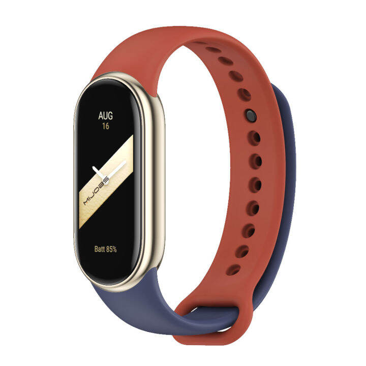 สายรัดสำหรับ-mi-band-8สร้อยข้อมือสำหรับ-xiaomi-smart-band-8-nfc-smartwatch-กีฬาสายรัดข้อมือยางซิลิโคน-correa-miband-8สาย