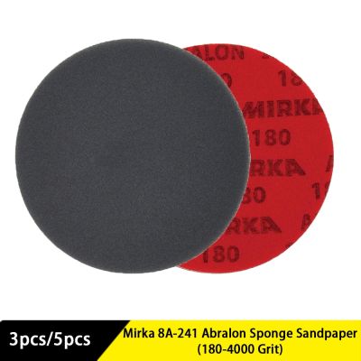 Mirka 8A-241 Abralon 180-4000 Grit Sponge Sangding Disc Foam Hook &amp; Loop Sandpaper 5Inch 6Inches Polishing &amp; Buffing Discs