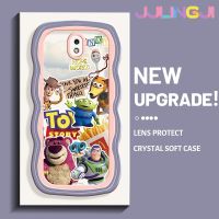 Jjlingji เคสปลอกสำหรับ Samsung J7 Pro J7 2017 J7 2018เคสแฟชั่นลายอนิเมชั่นขอบเป็นคลื่นเคสมือถือกันกระแทกแบบใสนิ่มเคสโปร่งใสลายกล้องถ่ายรูปสุดสร้างสรรค์เคสป้องกันซิลิกาเจล