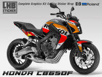 สติ๊กเกอร์แต่งลายรถ Honda Cb 650F V.1 ปี 2015 ลาย REPSOL