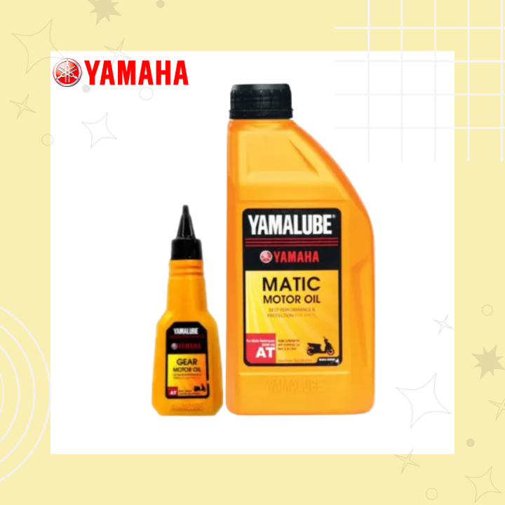oli yamalube matic + oli gear , sepaket 2 produk oli motor yamaha mio soul gt fino xride dll