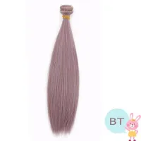 Bybrana วิกผมตุ๊กตา Bjd Sd ไฟเบอร์อุณหภูมิสูงยาวสีน้ำตาล15*100ซม. 25*100ซม. และ35*100ซม. Bjd Gratis Ongkir ผม Diy