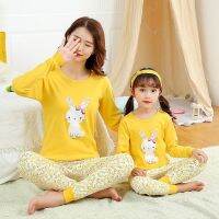 (KTL)New Family Look Pajamas Sets Winter Cotton Night Set Parent-child Sleepwear Family Matching Outfits Mommy And Me Clothes Pyjamas