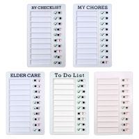 Reusable Memo Checklist Check Plan Memo Daily Planner Task Pad Blank Home Office Schedule For Elder RV Chores To Do List