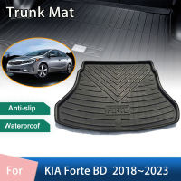 ACar Trunk Mats สำหรับ KIA Forte BD 2018 ~ 2023 2019 KIA Cerato K3กันน้ำป้องกันพรม Trunk ด้านหลัง Auto Pad อุปกรณ์ตกแต่งภายใน