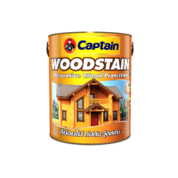 Captain Woodstain สีย้อมไม้กัปตัน วู๊ดสเตน #CW09 สีไม้สักทอง (แกลลอน)