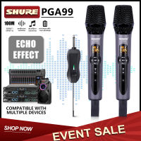 SHURE PGA99 ไมค์ลอยไร้สาย ไมค์ร้องเพลง UHF ไมโครโฟนไดนามิก การปรับระดับเสียงและเอฟเฟกต์เสียงสะท้อนในตัว DSP /Wireless Microphone