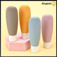 JINGWEI 4Pcs 60ml ขนาดการเดินทาง ขวดรีฟิล พลาสติกทำจากพลาสติก ภาชนะบรรจุเครื่องสำอาง ขวดเล็กๆ ของใหม่ เครื่องมือแต่งหน้าแต่งหน้า บรรจุภัณฑ์ครีมโลชั่น แชมพูเครื่องสำอาง