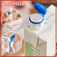 CAIOHUA 2PCS พลาสติกทำจากพลาสติก ฝาปิดผนึกนมชนิดบรรจุกล่อง ประหยัดอาหาร อุปกรณ์ในครัว ฝาปิดเก็บเครื่องดื่มนมปิดผนึก ทนทานต่อการใช้งาน ป้องกันการรั่วไหล กล่องเครื่องดื่ม diverters การเดินทางการเดินทาง