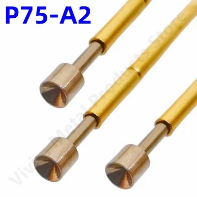 【LZ】xhemb1 100PCS P75-A2 Spring Test Probe Pogo Pin P75-A 1.30mm Cup Tip Head Nickel Plated 1.02mm Thimble PCB Test Tool Pogo Pin 16.5mm