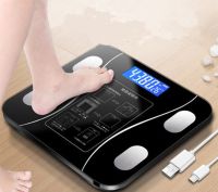 Smart Body Fitness Compositions Health Analyzer with Smartphone App Scale USB Rechargeable Wireless Digital Weight Scale Cables Converters